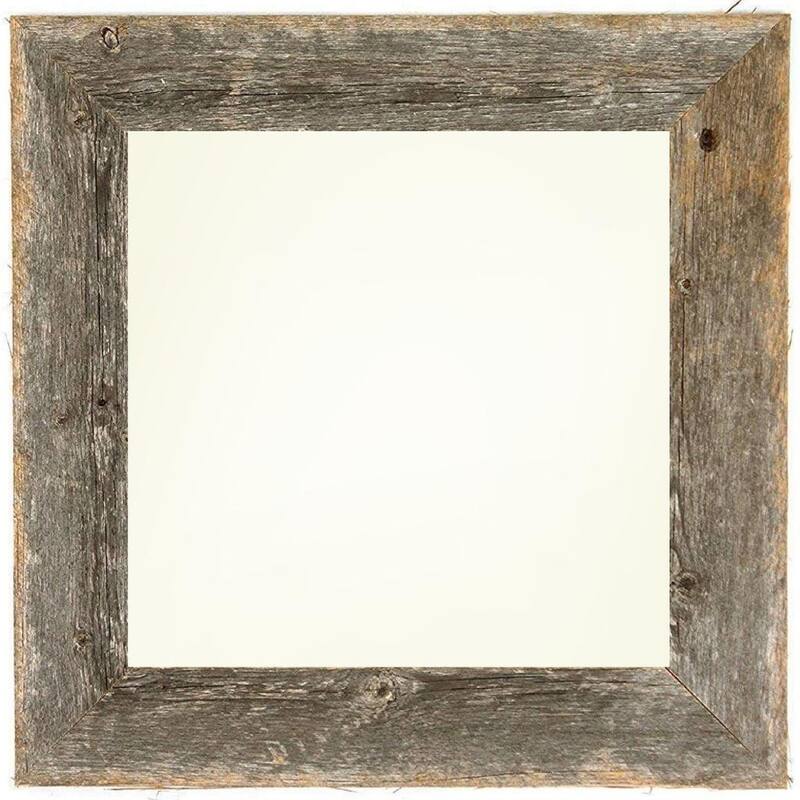 HomeRoots 6" x 6" Gray Solid Wood Tabletop Picture Frame