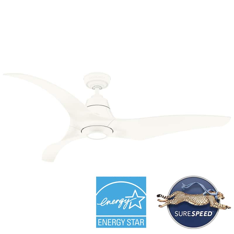Casablanca Stingray 60" Outdoor ENERGY STAR Ceiling Fan with LED Light and Handheld Remote