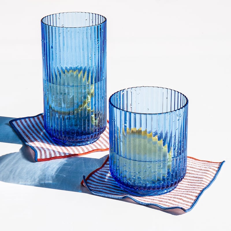 Abode Homewares Mesa Acrylic Drinking Glass - 15 oz - Set of 6