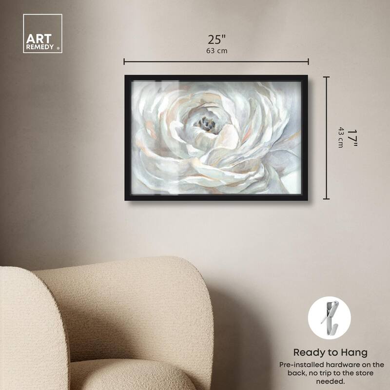 Powdery Peony Shadowbox by Art Remedy