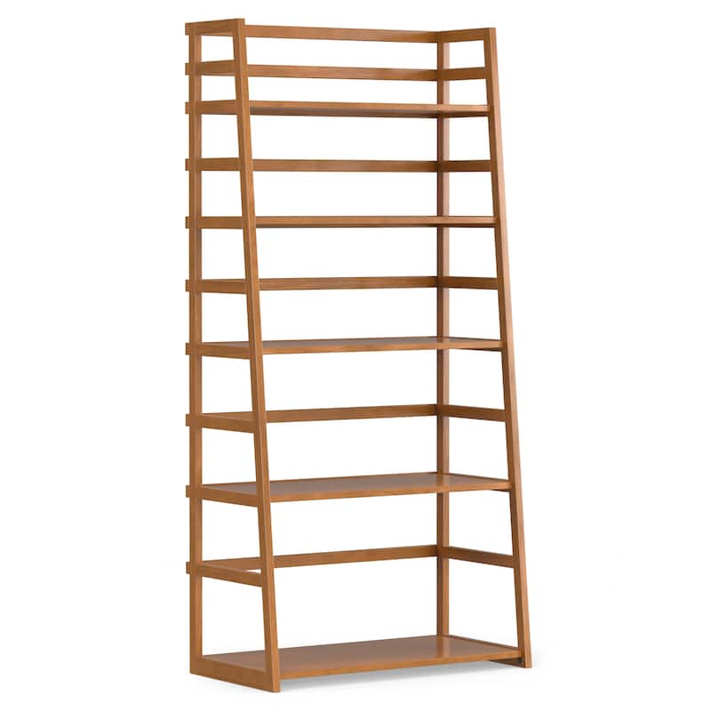 WYNDENHALL Normandy 30 inch Solid Wood 5 Shelf Ladder Bookcase (Set of 2)