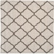 preview thumbnail 39 of 145, SAFAVIEH Hudson Shag Ariola Trellis 2-inch Thick Rug 3' Square - Ivory/Grey