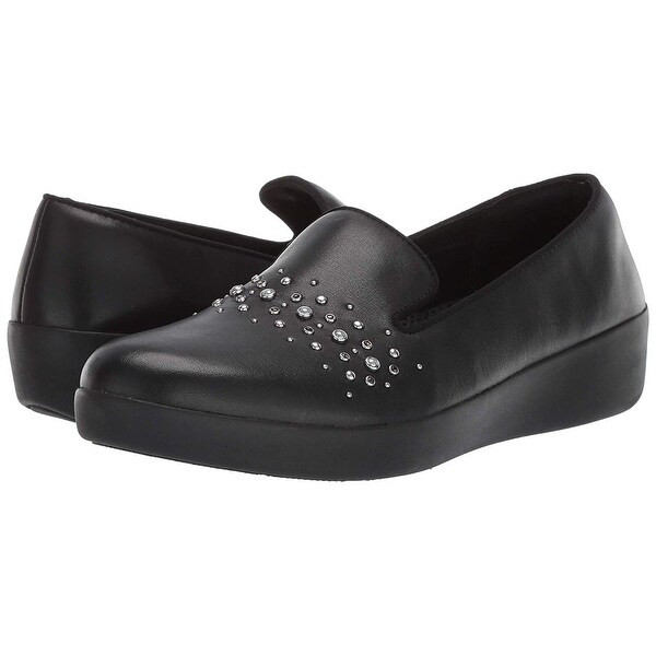 audrey pearl stud loafers