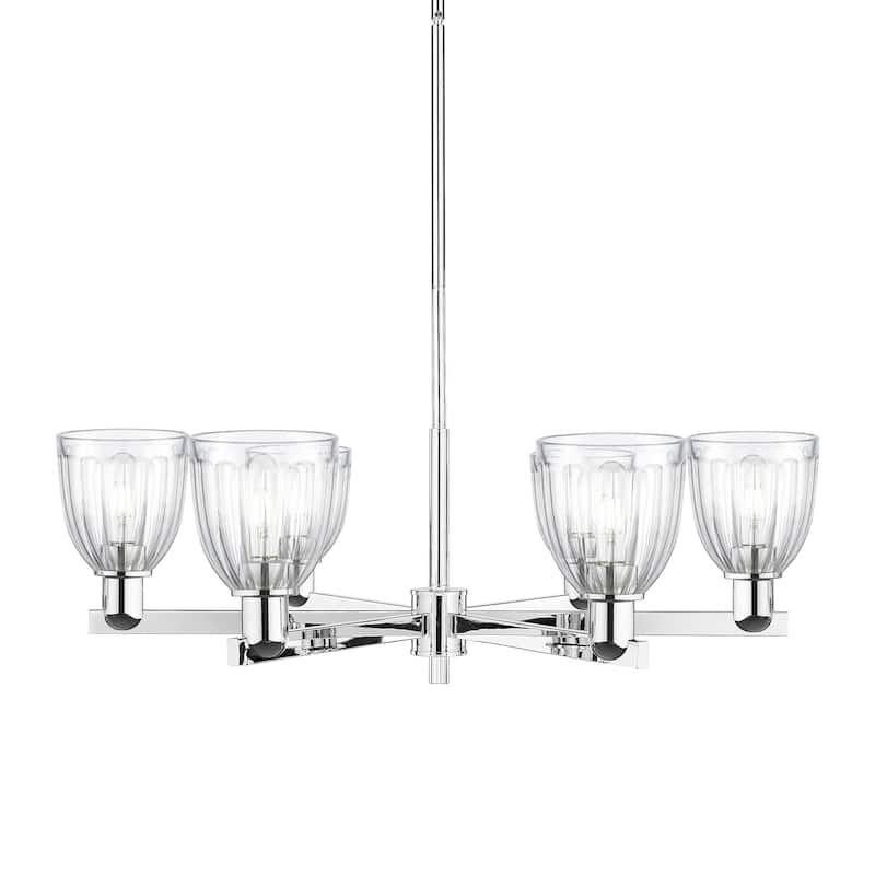 Innovations Lighting 716-6CR-12-36 Brookfield Chandelier Brookfield 6 - Polished Chrome / Clear