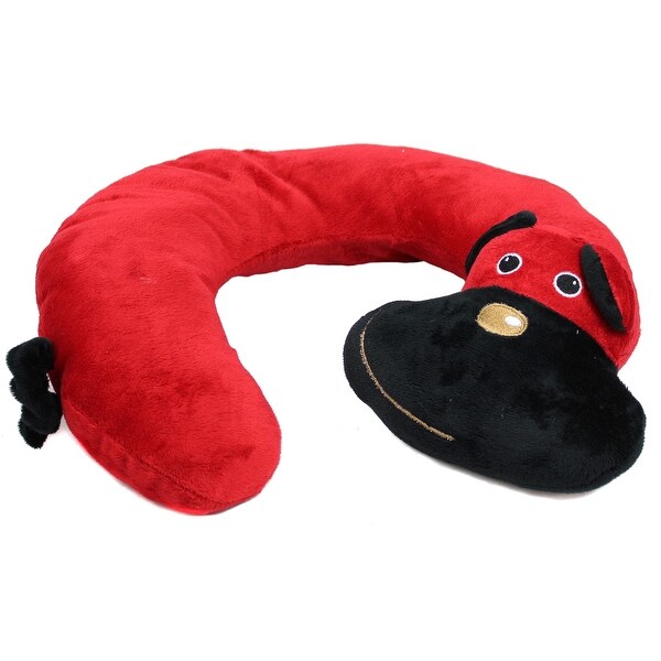 Animal Character Travel Neck Pillow, Red Dog by Northpoint