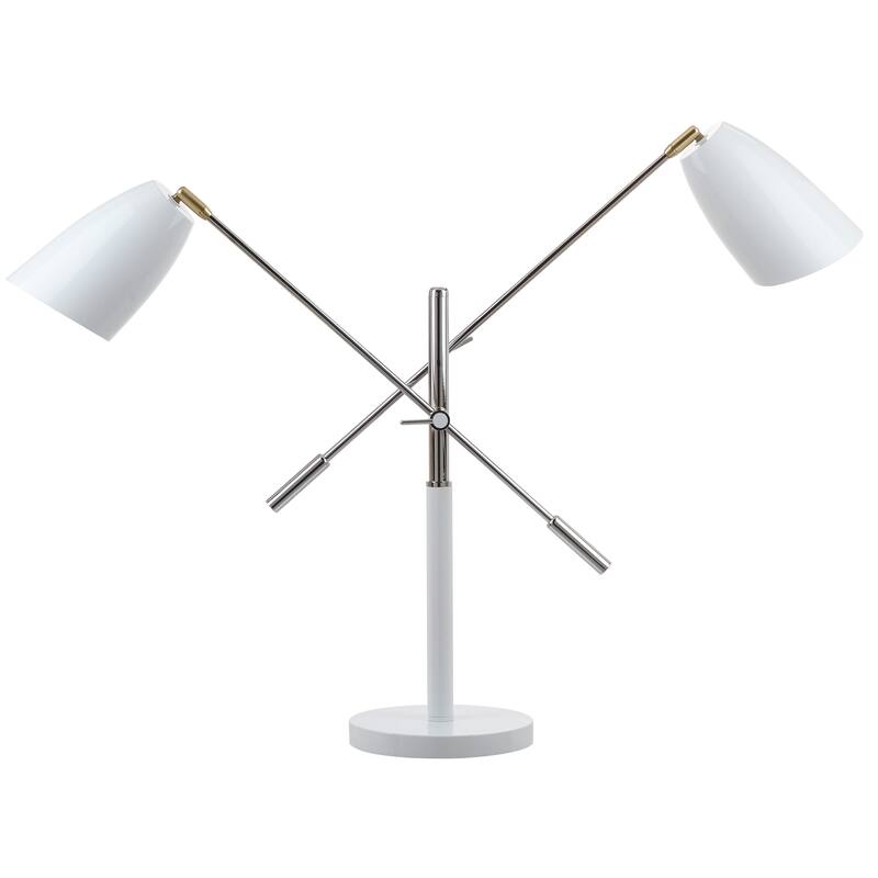 SAFAVIEH Lighting 32-inch Mavis Adjustable Task Table Lamp - 23-36"x8.75"x27-32"