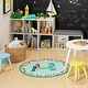 preview thumbnail 3 of 7, Eric Carle 123 Count with Me Machine Washable Kids Area Rug - 35" Round