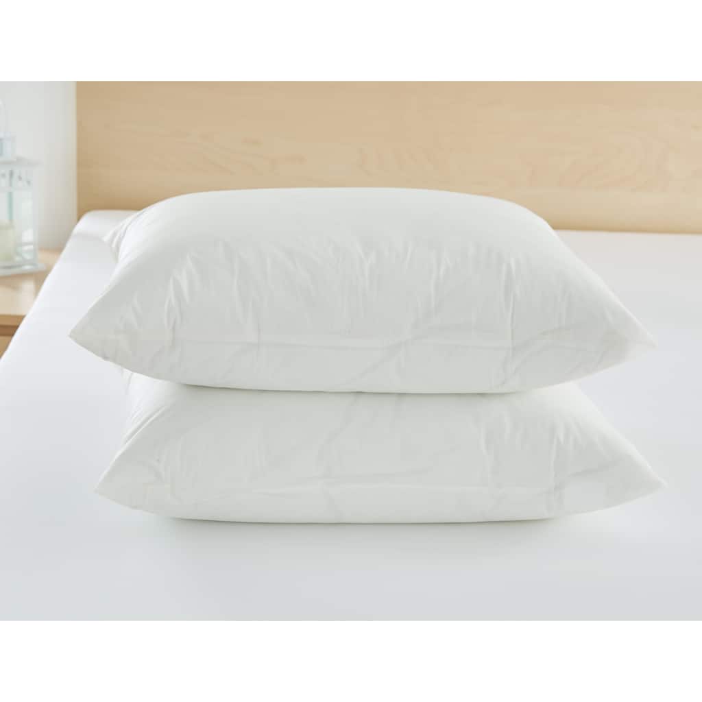 Bedbug Proof, Allergen Proof, Waterproof Vinyl Pillow Protectors - Heavy Duty Zippered Pillow Encasements (Set of 2)