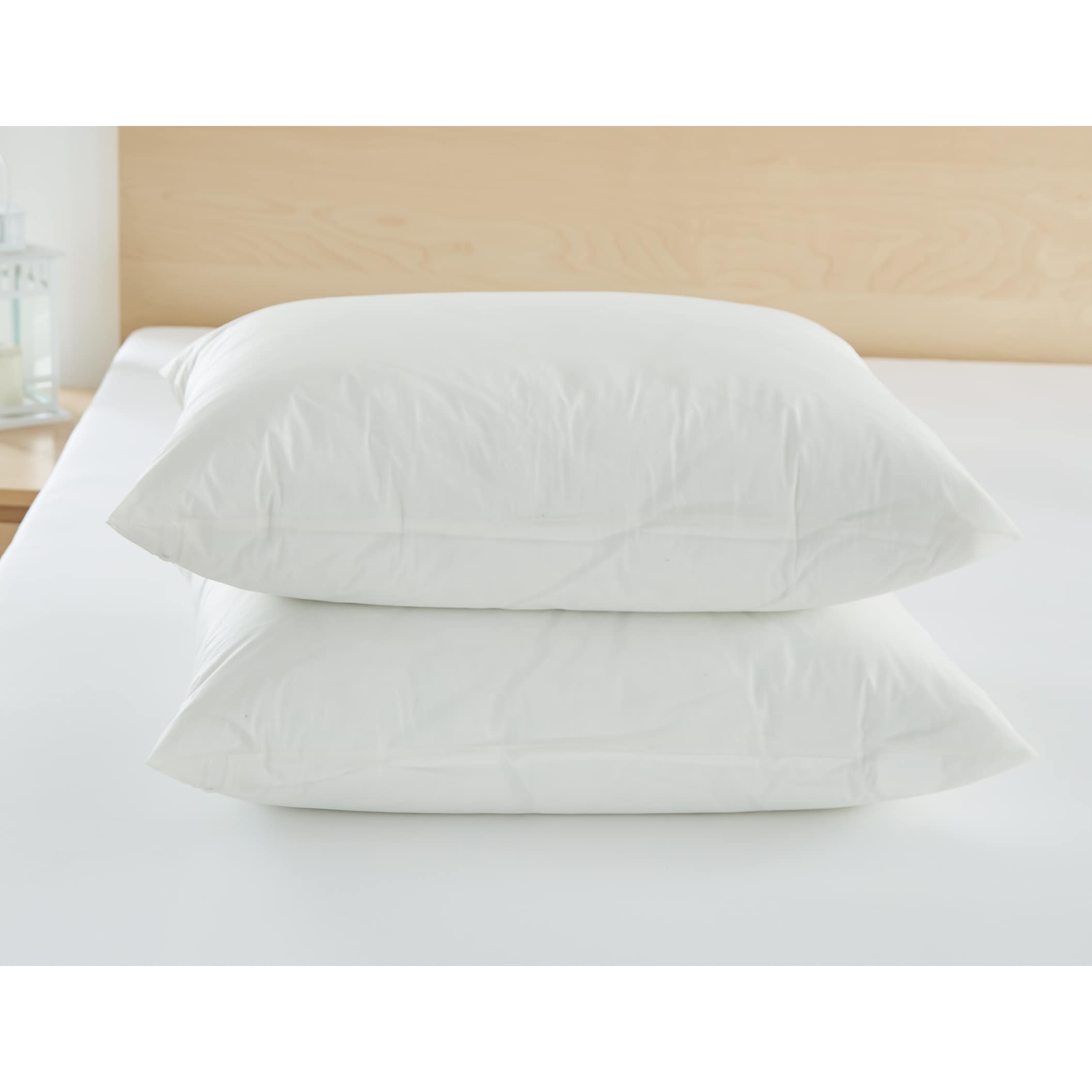 Bedbug Proof, Allergen Proof, Waterproof Vinyl Pillow Protectors - Heavy Duty Zippered Pillow Encasements (Set of 2)