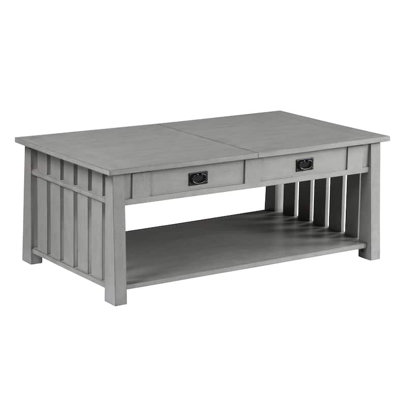 DH BASIC Mission 46-inch Wood Lift Top Coffee Table