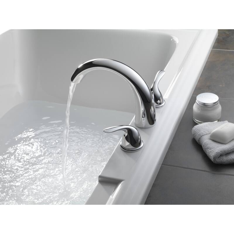 Delta Classic Deck Mounted Roman Tub Filler Trim with Metal Lever