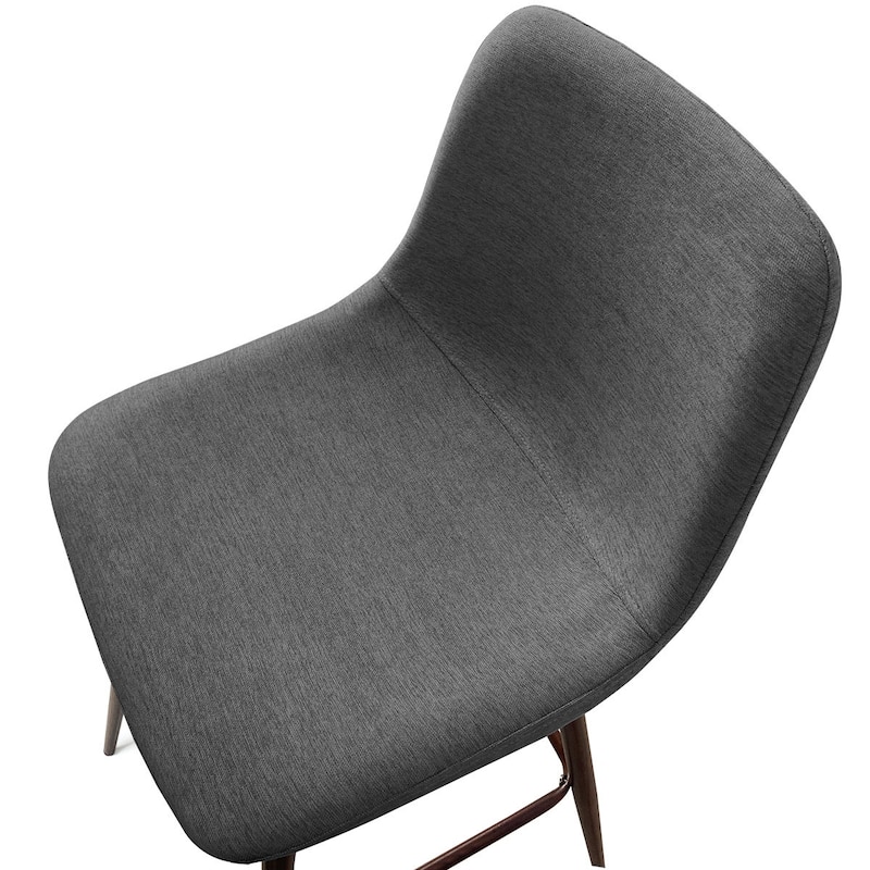 Fabric Upholstered 26" Counter Stool (Set of 2) - 38"x19"x19"