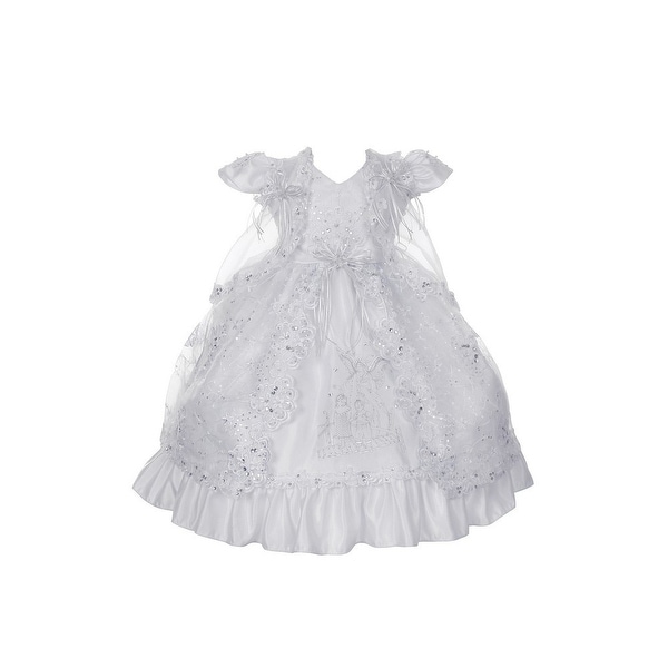 white angel dress for baby girl