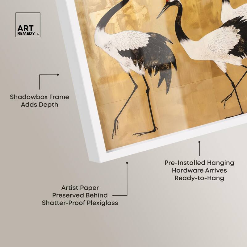 Birds of Gold Shadowbox by Art Remedy