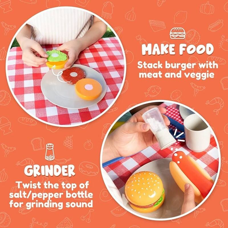 Kids BBQ Grill Set Outdoor Fun