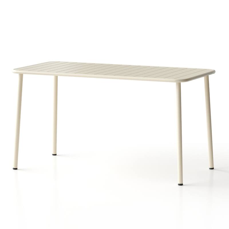 Long Table Outdoor Dining Table Villa Courtyard Balcony Table Outdoor Leisure Table Simple Garden Waterproof Table