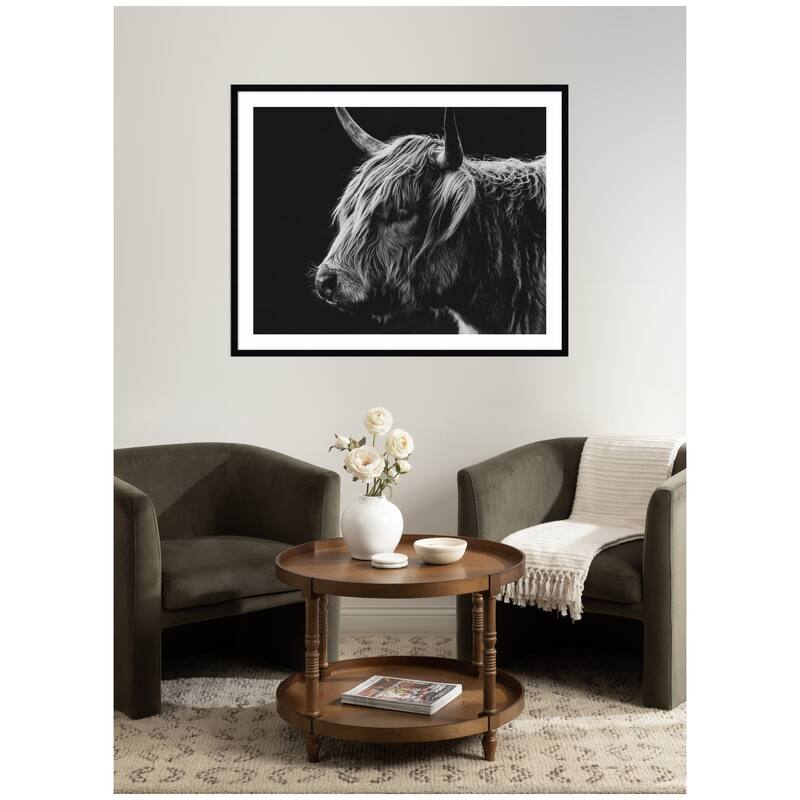 Kate and Laurel Scottish Highland by Crystal Lynn Collins Framed Wall Art Print