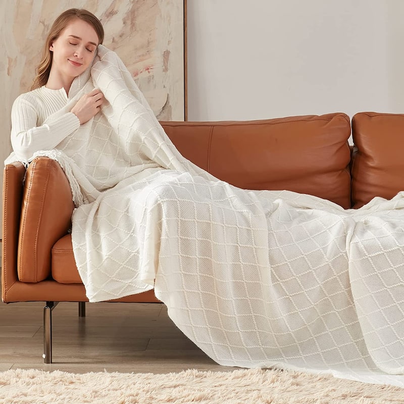 Knitted Throw Blankets for Couch and Bed Bed Bath & Beyond 35085725