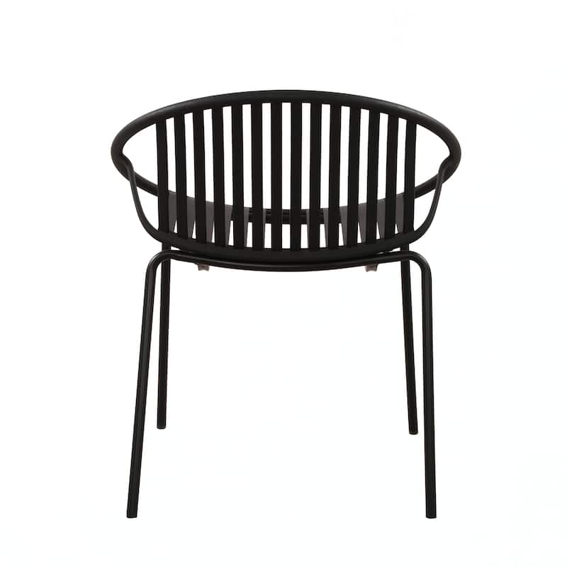 Patio Dining Chairs Stackable Chairs(Set of 2)