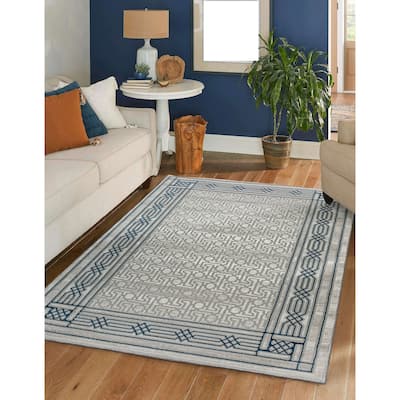 Admire Home Living Sognatore 1231 Transitional Bordered Area Rug