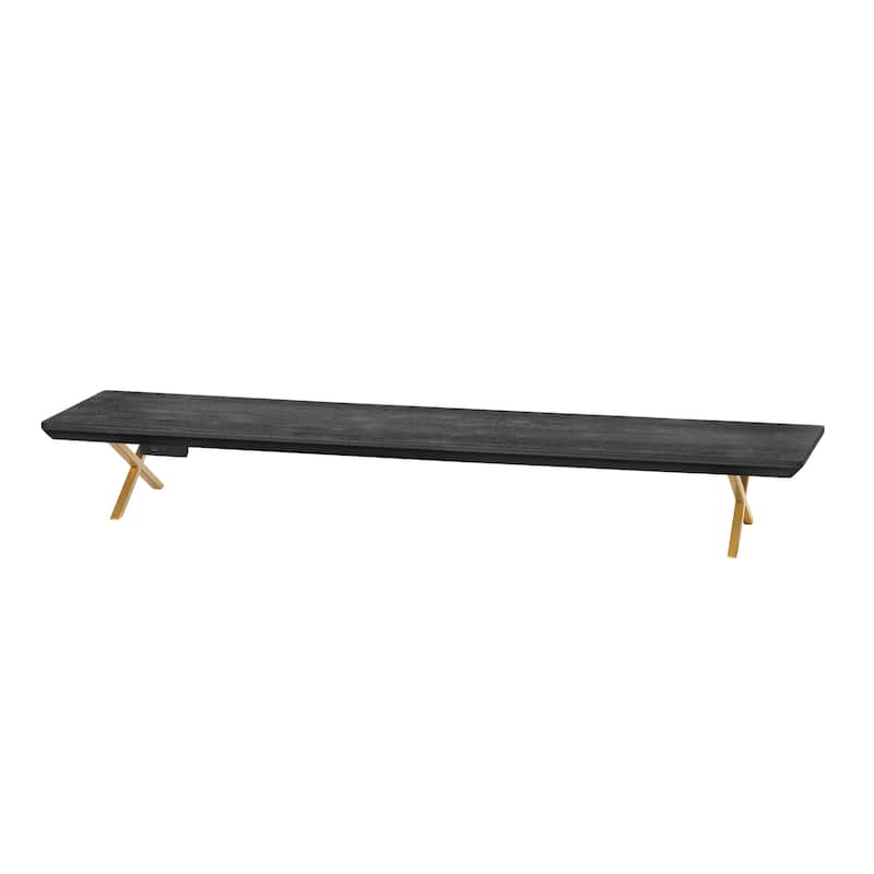 Jani Wood Monitor Stand Riser Desk - Ergonomic Design Stand, Desktop Organizer Table for Home, Office Workspace, Gaming Desk
