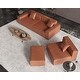 preview thumbnail 4 of 9, Vegan Leather 6-Piece Sectional Sofa