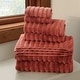preview thumbnail 2 of 14, Royal Velvet Textured 6 Piece Towel Set Rust