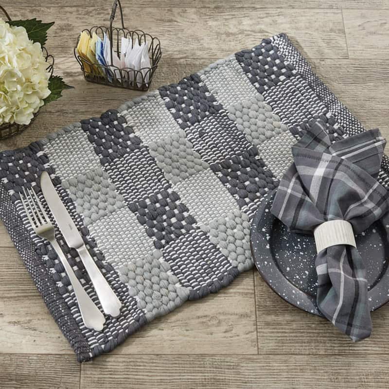 Park Designs Greystoke Chindi Placemat Set of 4 - 13" X 19"