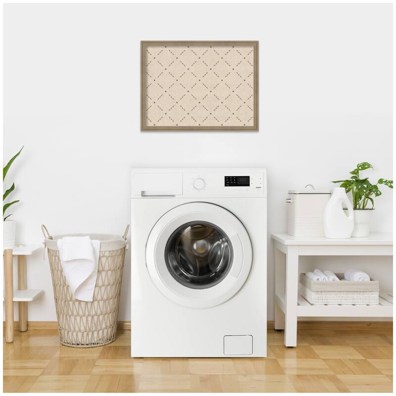 Kate and Laurel Pinboard Green Lattice Print