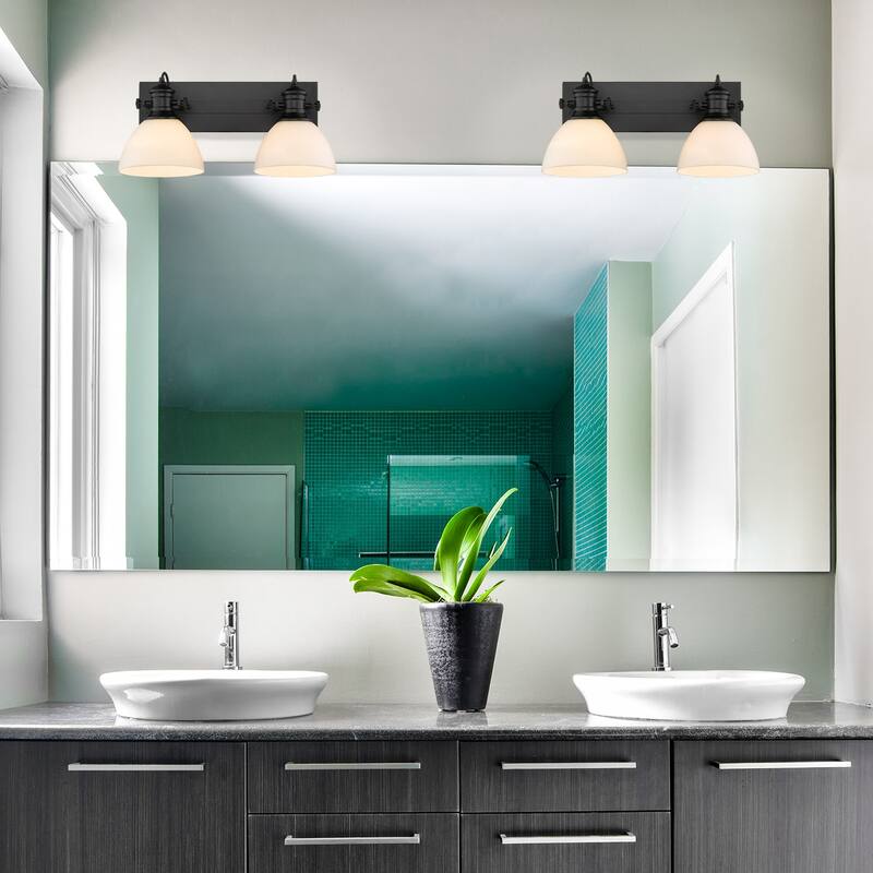 Golden Lighting Hines 2 Light 17-7/8" Wide Bathroom Vanity Light with