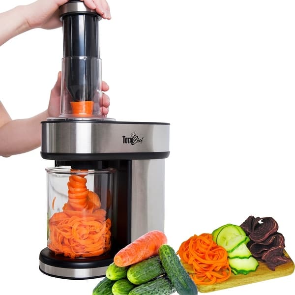 Total Chef 3-in-1 Automatic Electric Vegetable Spiralizer for Veggie  Spaghetti, Noodles, and Ribbons - Bed Bath & Beyond - 35102740