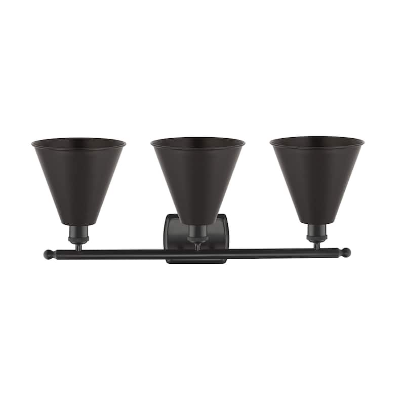 Innovations Lighting 516-3W-11-28 Cone Vanity Cone 3 Light 28" Wide