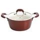 preview thumbnail 3 of 2, Kenmore Arlington Aluminum Ceramic Coated Nonstick Cookware Set in Red