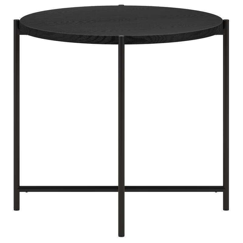 Loretta 23.63" Wide Round Side Table with MDF Top