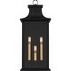 preview thumbnail 2 of 4, Abernathy 3-Light Matte Black Outdoor Wall Lantern