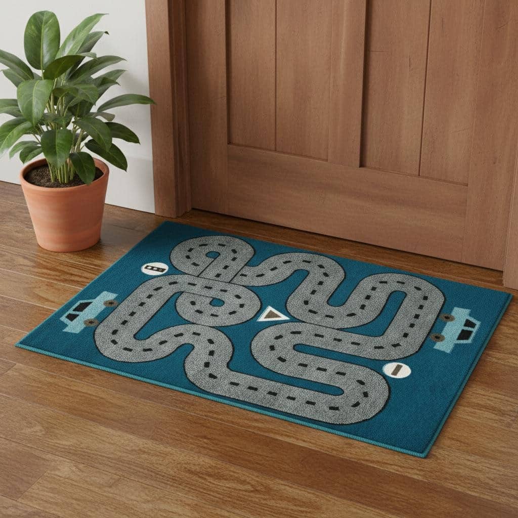 HomeRoots Juvenile/Youth Bohemian Rectangle Area Rug - 2' X 3'