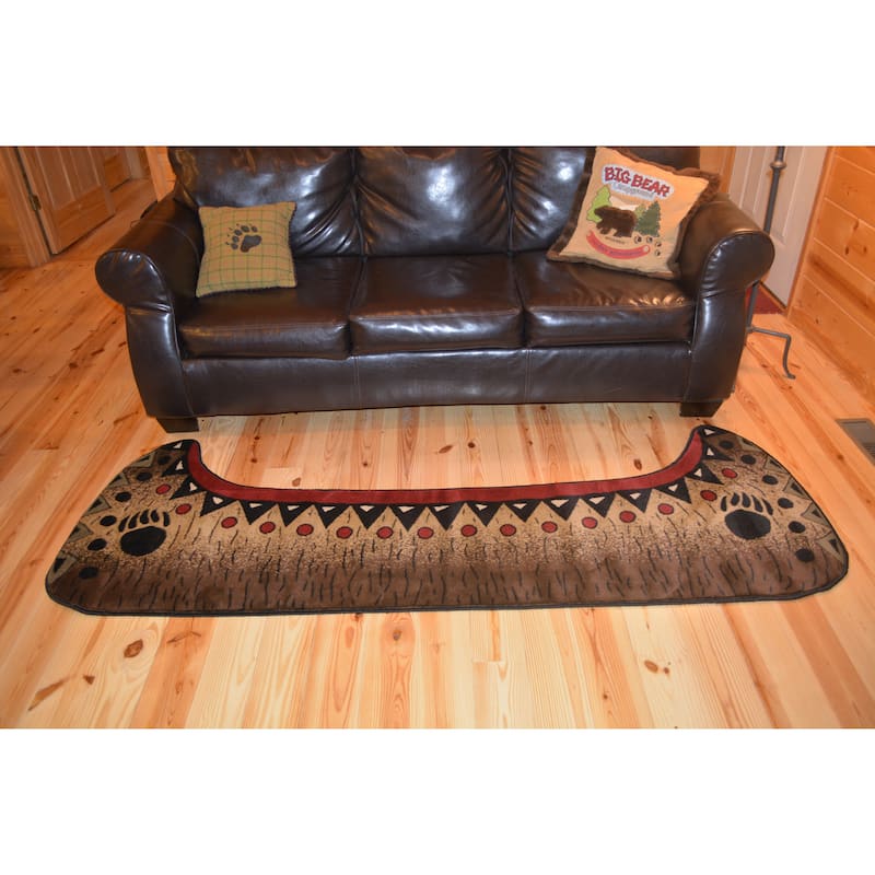 American Destination Etowah Canoe Accent Rug 2'8"x7'7"
