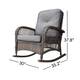 Corvus Salerno Outdoor Handwoven Resin Wicker Rocking Chair