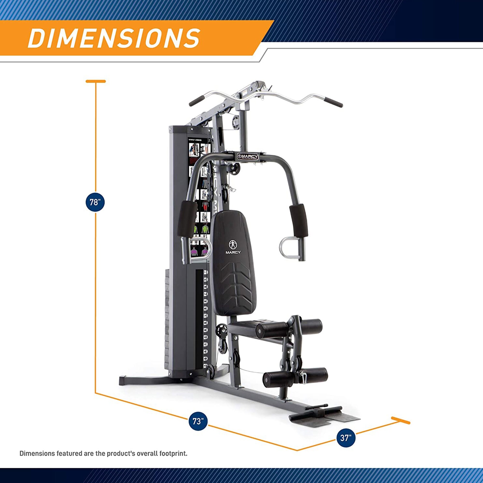 Marcy MWM-7454 Stack Multifunctional Home Gym Full Body Workout