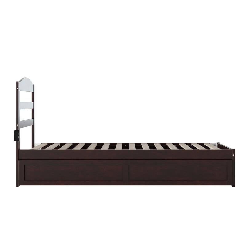 Warren Solid Wood Platform Bed with Twin XL Trundle