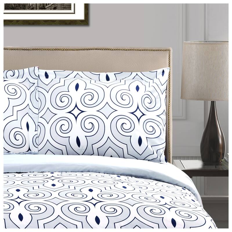 Superior Clarendon Reversible Cotton Duvet Cover Set