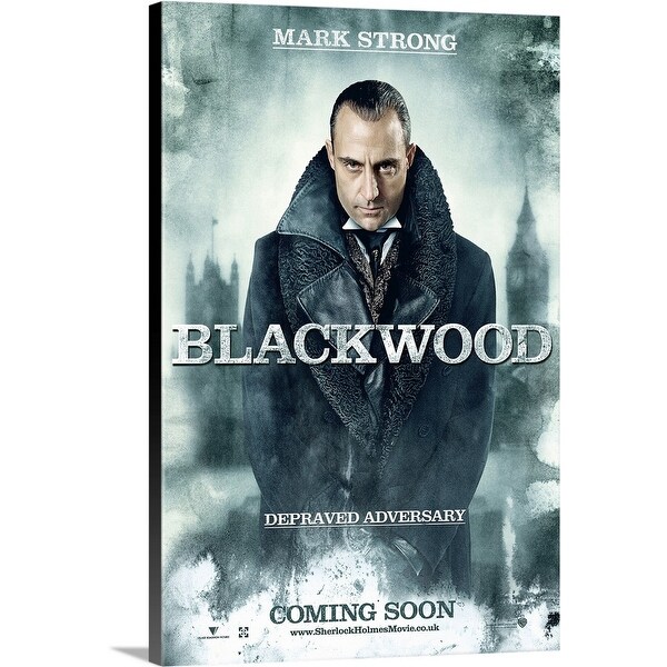 "Sherlock Holmes - Movie Poster - UK" Canvas Wall Art