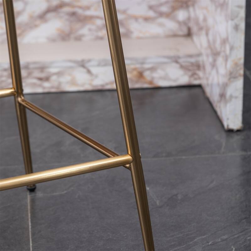 Modern Velvet 26.50 Counter Height Stool, Set of 2
