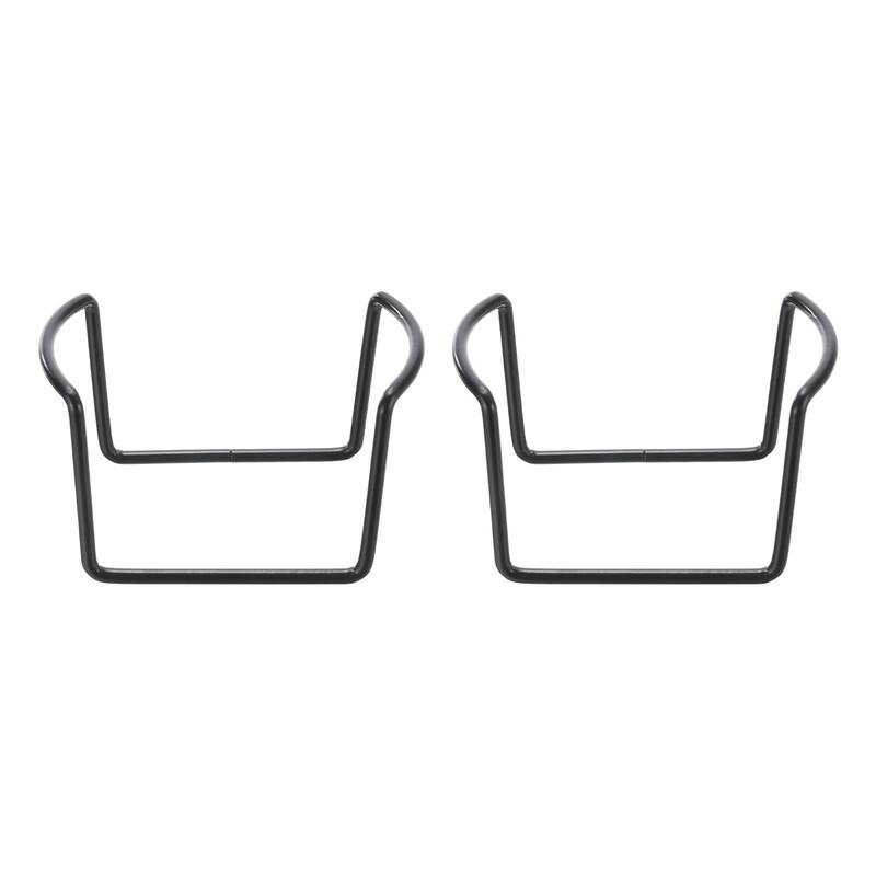 2Pcs Vintage Coaster Holder Metal Coaster Holders for 4.5 Inch, Hold 8 Coasters. - Black