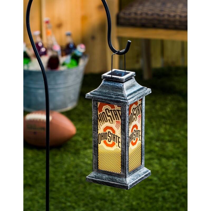 Carolina Panthers 10 in. Indoor/Outdoor Solar LED Garden Lantern