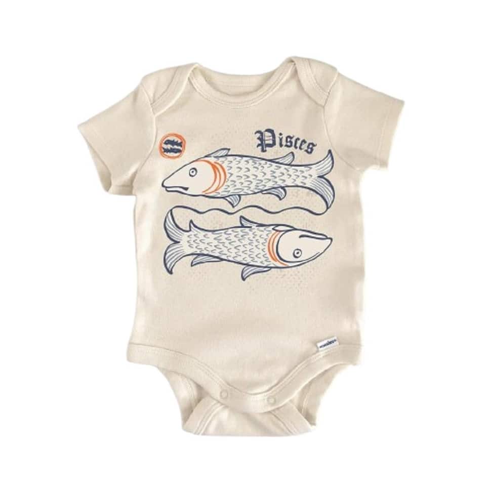 Pisces Zodiac Constellation - Baby Boy Girl Clothes Infant Bodysuit Funny Cute