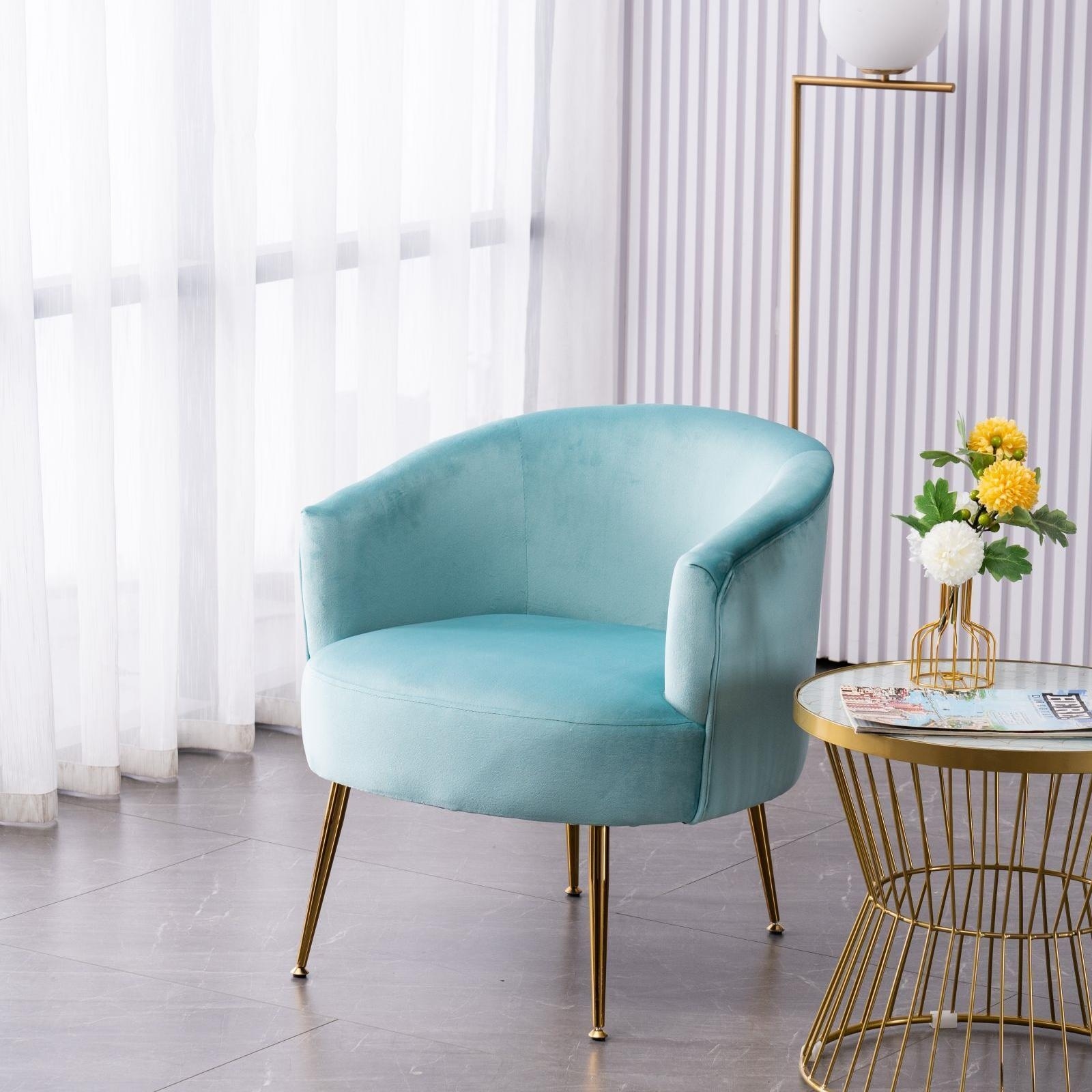 Comfy outlet velvet chair