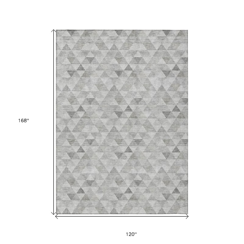 HomeRoots Geometric Transitional Rectangle Outdoor Rug