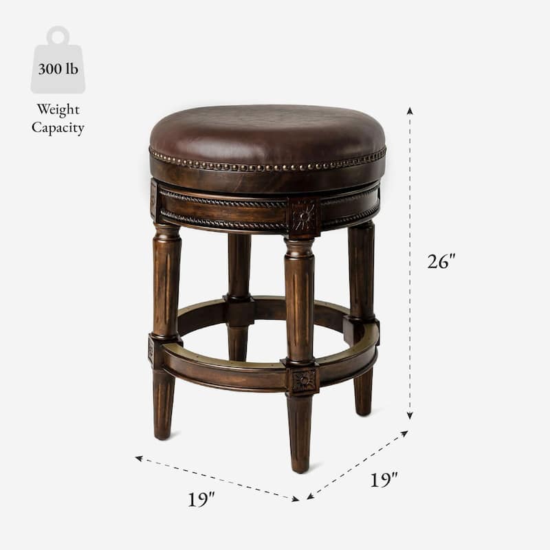 Maven Lane Pullman Backless Swivel Kitchen Stool