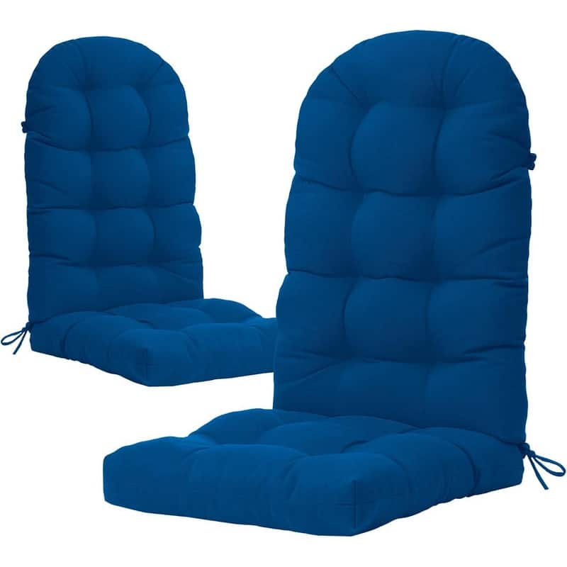WINSOON 49x20x5 Inch Adirondack Chair Cushion Set of 2, Thickened and High Back Chair Cushion - Dark Blue